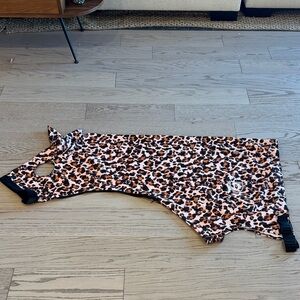 Harrison Howard Horse Equine Lycra Hood Cheetah Print